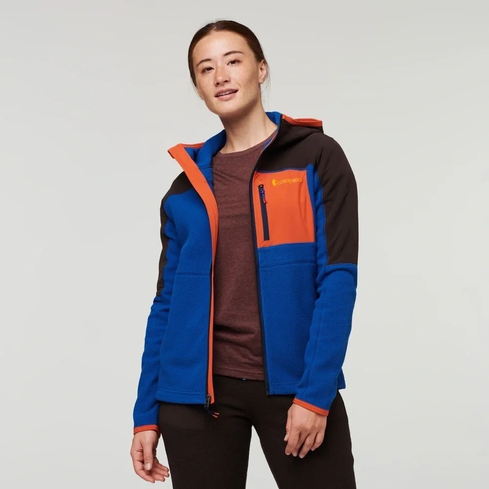 New Cotopaxi Women Abrazo Hooded‎ Full-Zip Fleece Jacket XS Colorblock Outdoor